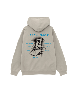 PYRAMID SCROLL PULLOVER HOOD