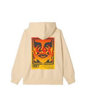 OBEY ICON STENCIL FLAME PULLOVER
