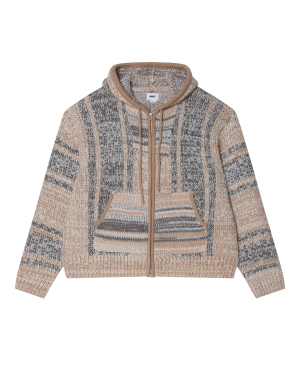 ZIP UP BAJA SWEATER
